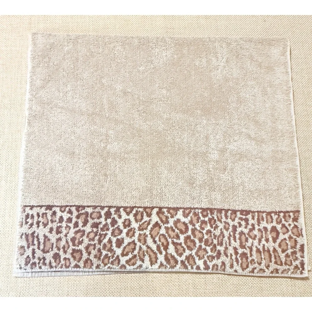 Ralph Lauren Leopard Bath Towel Lot Cheetah Aragon Animal Print Safari‎
